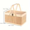 Chinese Style Moon Cake Box Vintage Bread Storage Basket Bread Organizer Egg Container  Camping