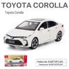 1:32 Toyota Corolla Металлическая модель автомобиля со звуком и светом - Инерционная игрушка из сплава для мальчиков