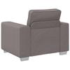 3 Piece Sofa Set in Taupe 219 x 80 x 82 cm Linen Blend Fabric
