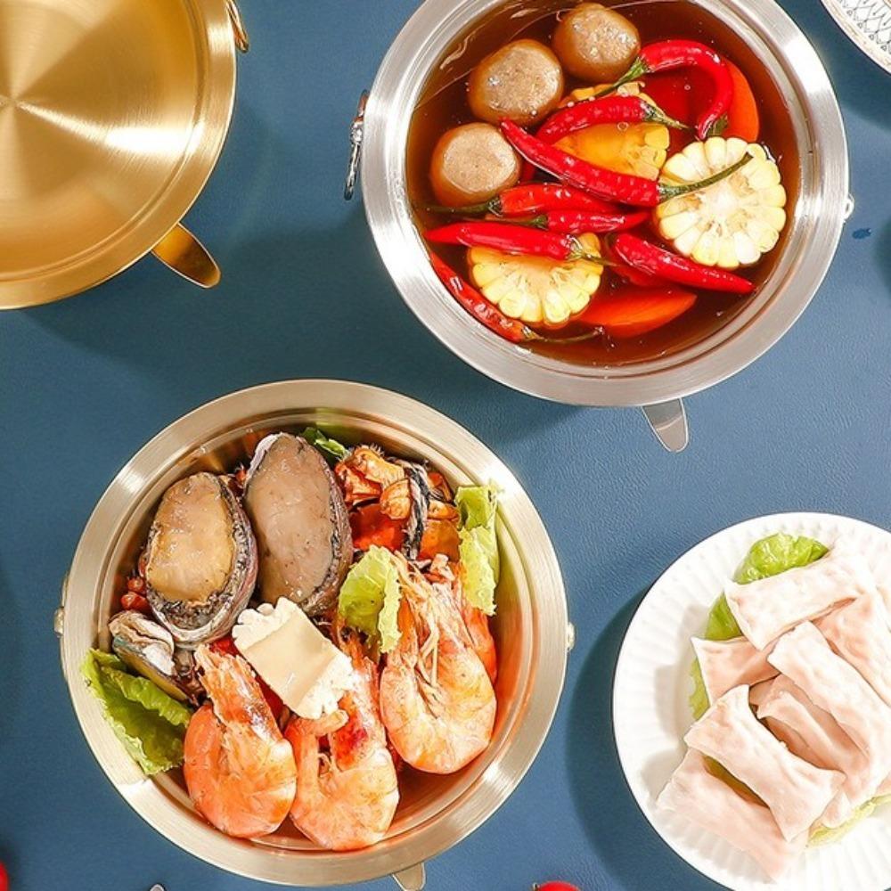 Легкая роскошь Одиночный хот-пот Портативная кастрюля Посуда Китайские хот-поты Вечеринка