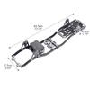 Carbon Fiber Metal Frame Frame RC Beam Car Frame Parts for 1:10 Axial SCX10 D90 Rock Crawler