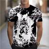 Летние персонализированные мужские дышащие футболки с 3D-цифровой печатью