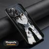 Чехол для телефона Makima X mitaka asa Chainsaw для iPhone 16 15 14 13 12 11 Plus Pro Max Высококачественный Роскошный Magsafe Овечья кожа