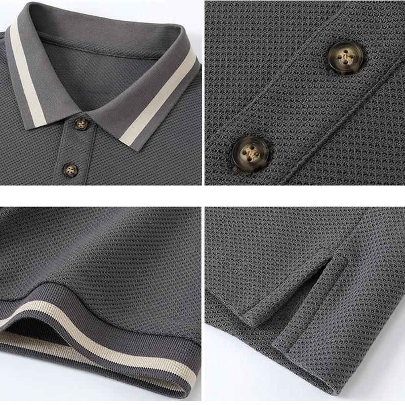 Callaway 2025 Летняя вышивка Гольф Бизнес Отдых Спорт Высококачественная хлопковая жаккардовая рубашка поло