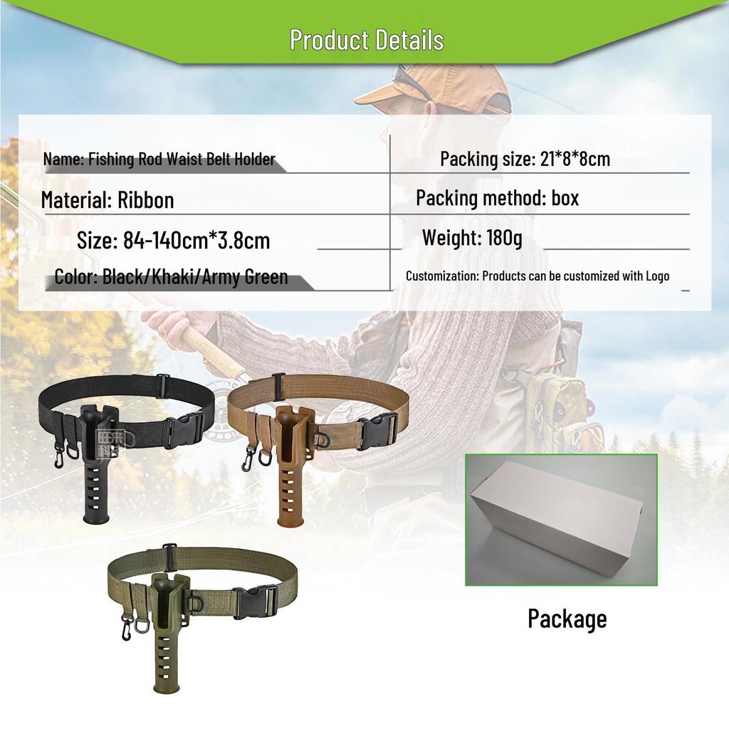 Портативный держатель для удочки поясной ремень для рок-фишинга