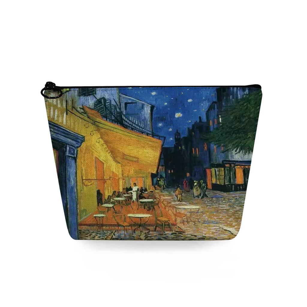 Женская косметичка с принтом масляной живописи для организации туалетных принадлежностей, дорожный органайзер для хранения, 6861