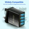 Portable 4 Ports USB Transformer Power Supply Wall Charger Adapter Fast Quick Charger