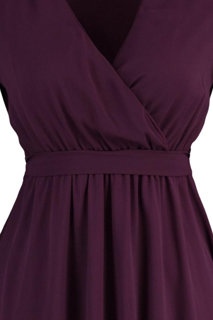 Женское стильное платье Черное двубортное тканое платье с поясом