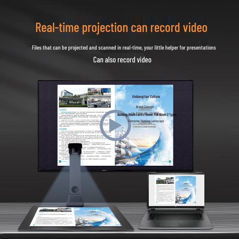 Liangtian 16MP A4 High-Speed Document Camera & Scanner