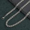 Unisex European & American Stainless Steel Wheat Ear Chain Necklace with Pendant