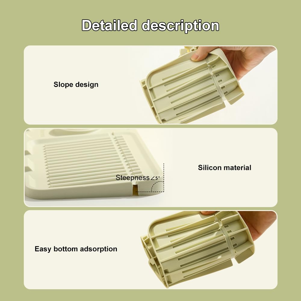 Новый коврик для смесителя 2024 года для кухонной раковины, брызговик, силиконовый дренажный коврик, быстросохнущий, каменный поднос для раковины для столешницы, сушилка