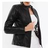 Women Jacket Black Handmade Lambskin Leather Genuine Biker Motorcycle Stylish