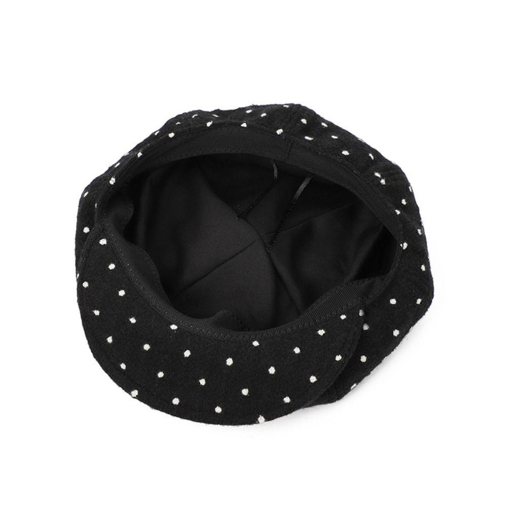 Face Slimming Design Painter Hat Retro Octagonal Hat Versatile Cloud Beret for Women