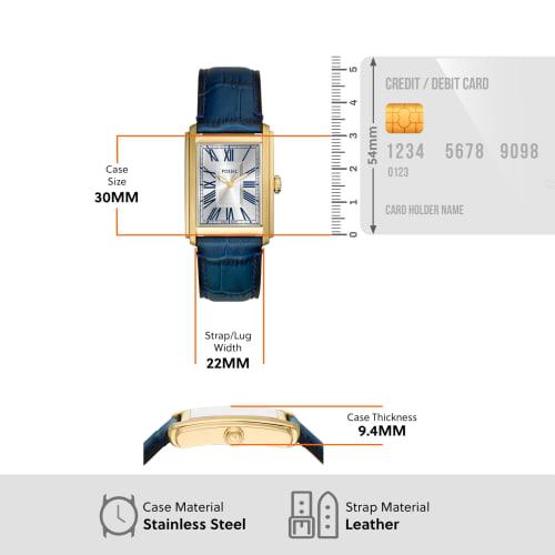 Fossil CARRAWAY FS6076 Men's Watch, Blue