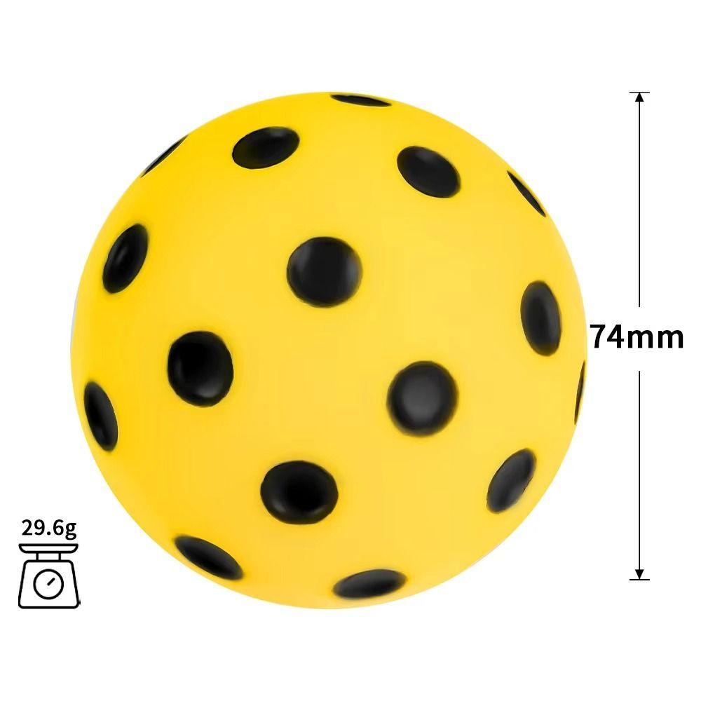 High Elasticity Foam Pickleballs Practice Balls 74mm Exact Real Ball  Birthday Gift