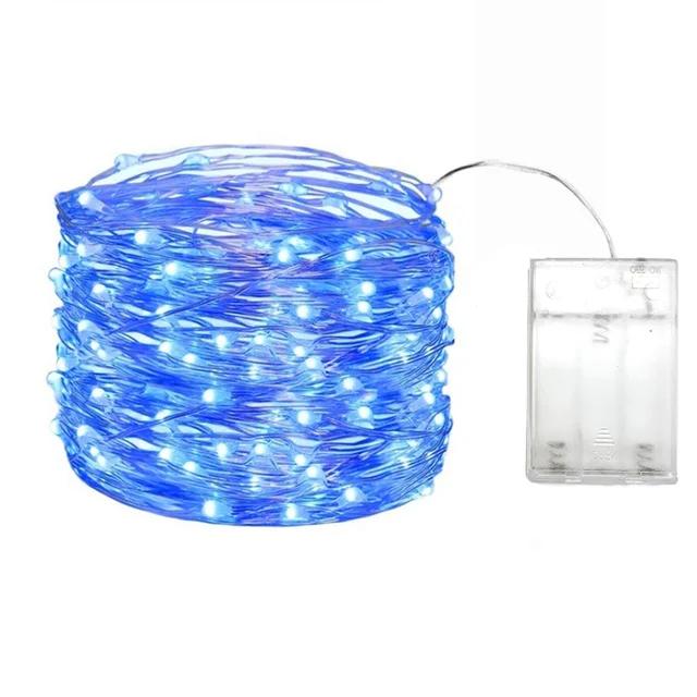 Xiaomi 10/20/30M Fairy Lights Copper Wire silver Battery Box LED String Lights for Christmas Bedroom Party Wedding Decoration