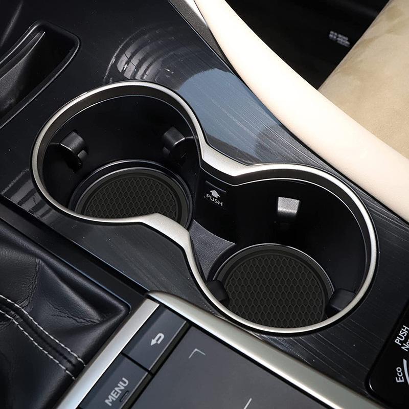 2-4pcs Black Car Auto Cup Holder Anti Slip Insert Coasters Pads Interior Accessories For Most Cups Accessories