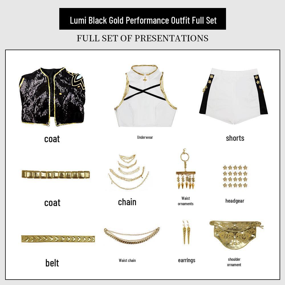 Косплей-сет K-pop Девушка-Охотница на Демонов - Руми, Зои, Мила Белые Сценические Костюмы