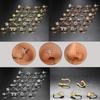 1pc Chic U-Shape Non-Piercing Nose Ring - Simplistic Hip Hop Style Inlaid Cubic Zirconia Fake Nose Clip