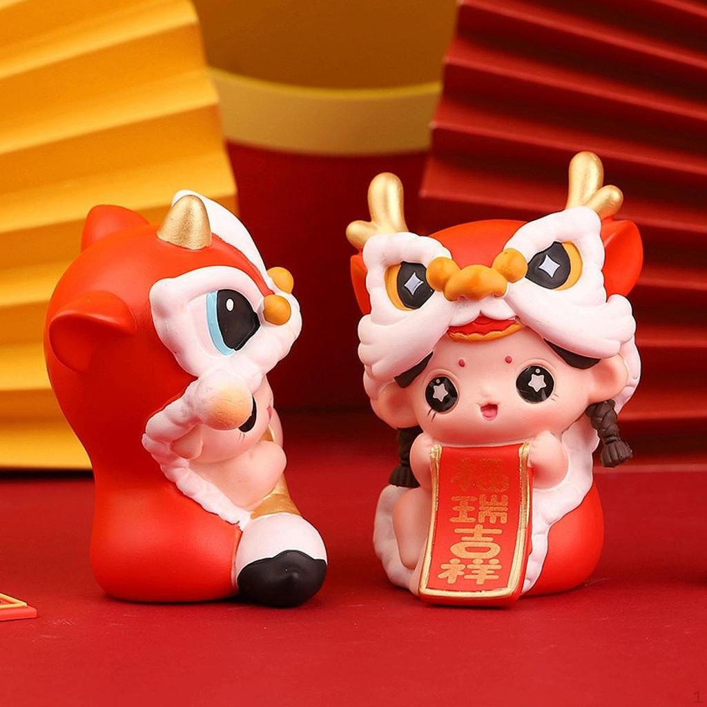 Chinese Year Doll Figurine Car Dashboard Sculpture Centerpiece Decoration Gift Spring