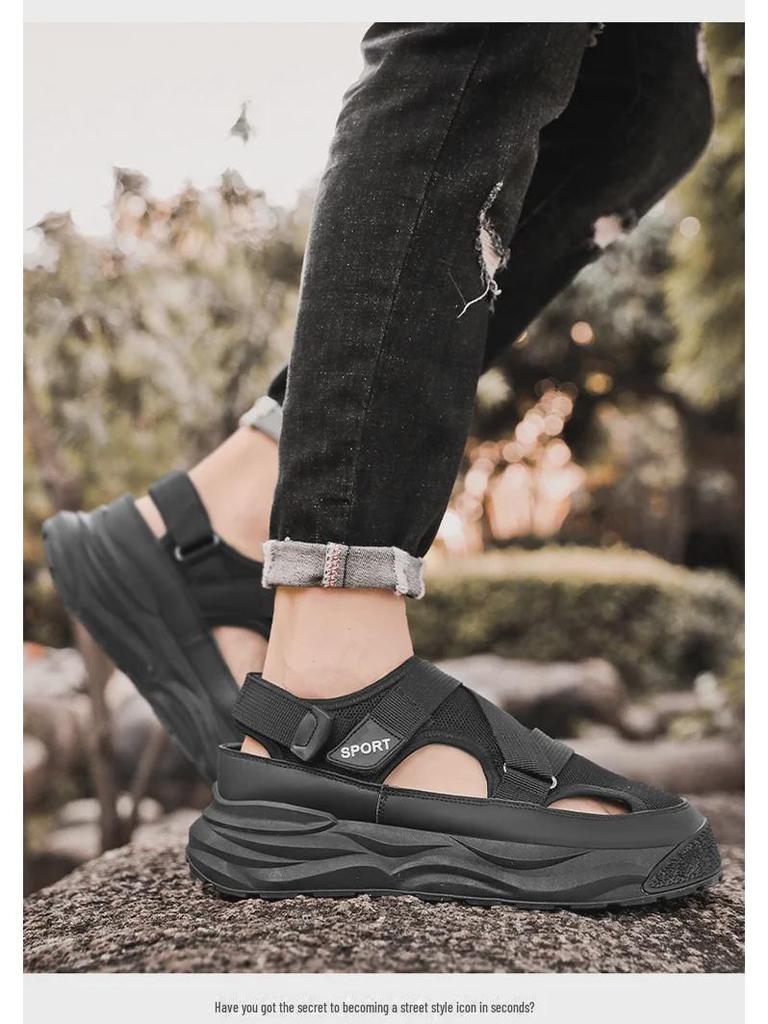 2023 Мужские нескользящие сандалии для отдыха на открытом воздухе на толстой подошве