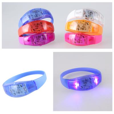 Набор из 10 светодиодных силиконовых браслетов, мигающий светящийся аксессуар-нарукавник, регулируемый размер, браслеты, ювелирные изделия для вечеринки