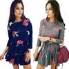 Premium Quality Fashion Women Long Sleeve Bodycon Casual Party Evening Mini Dress