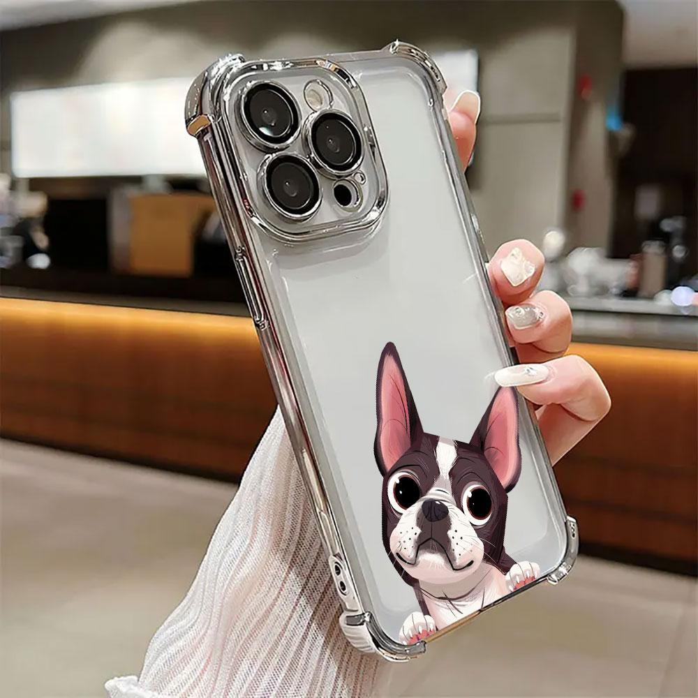 Бостон-терьер Мопс Французский бульдог Чехол для iPhone 17 Pro 16 15 14 13 12 11 Pro Max Чехол 17 Plus 17E 16E 17Air Чехол для телефона
