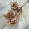 Lifelike Rose Floral Arrangement For Wedding Decoration And Photography Styling