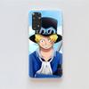 Чехол DT18 One Piece Sabo для Samsung A04 A14 A23 A34 A54 M23 M33 M52 M53 Realme 10 9 C30S C35 C55 VIVO Y02S Y21 Y33S Y51 X80 Pro Прозрачная крышка