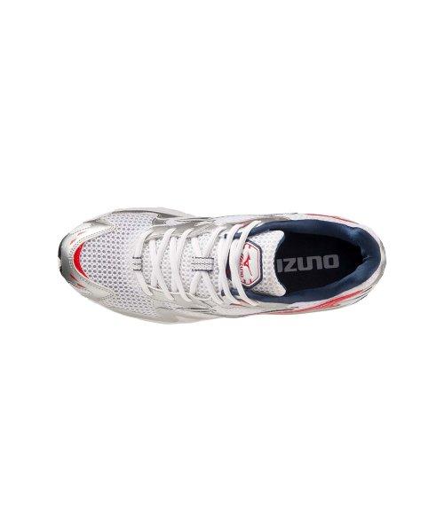 Mizuno Wave Rider 10 - Белый/Синий Insignia/Ярко-красный D1GA210408 [Отправка из Кореи] 100% Оригинал