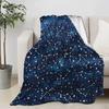 Constellation Blue Sky Throw Blanket Ultra Soft Lightweight Flannel Microfiber Constellation Lover Blanket Couch Bed Sofa Gifts