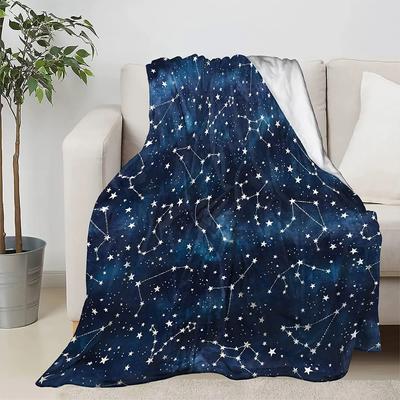 Плед Constellation Blue Sky, ультрамягкий, легкий, фланелевый, микрофибра, одеяло Constellation Lover, диван, кровать, диван, подарки