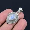Natural Rainbow Moonstone Gemstone Pendant, 925 Sterling Silver, Handmade Moonstone Gemstone Pendant Jewelry Gift For Valentine's Day