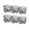 6pcs Original Punk Workshop PWS Blaze Button Fighting Game Controller for Arcade Machine Fight Stick Hit Box (6pcs 24mm Clear)