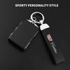 Car Metal Key Chain Fine Leather Emblem Key Ring for Cadillac Escalade CTS DTS STS XTS ATS BLS SLS Deville CT5 CT6 XT5 XT6
