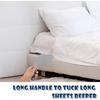 JIEYAO 2 Pcs Extended Bed Sheet Tucker Tool, 11.8'' Bedsheet Change Helper Tucking Paddle, Mattress Lifter for Changing Sheets Durable Bed Maker Tool