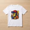 Футболка с принтом 'Graffiti Monkey' в стиле Pop Art - Уличная одежда, Графическая футболка для мужчин и женщин