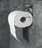Silver steel toilet paper holder