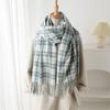 62*200cm Big Size Winter Plaid Cashmere Blanket Women Thick Warm Scarf Design Pashmina Shawl Wraps Tassel Poncho Stoles Echarpe