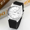New Fasion casual quartz watch Waterproof Male Clock Luminous Stainless Steel Square Quartz Men Watch