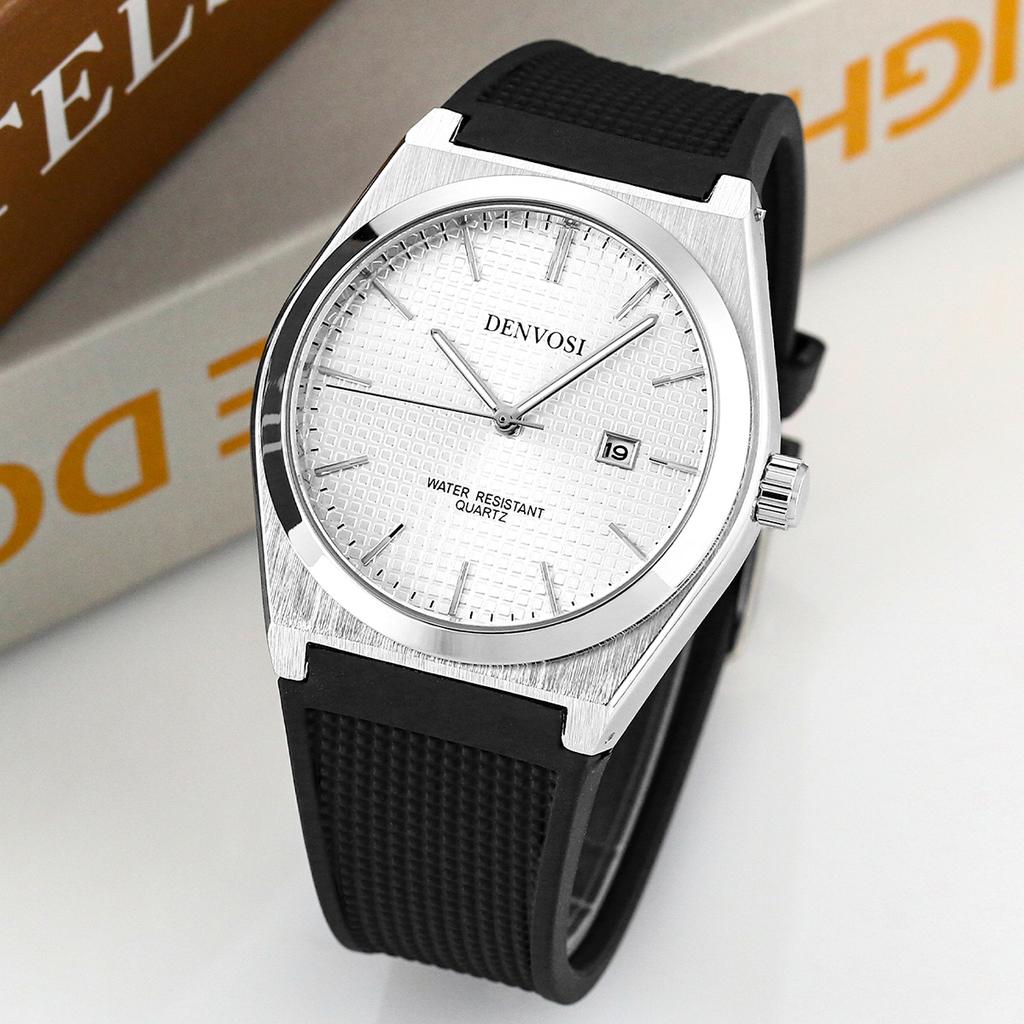 New Fasion casual quartz watch Waterproof Male Clock Luminous Stainless Steel Square Quartz Men Watch