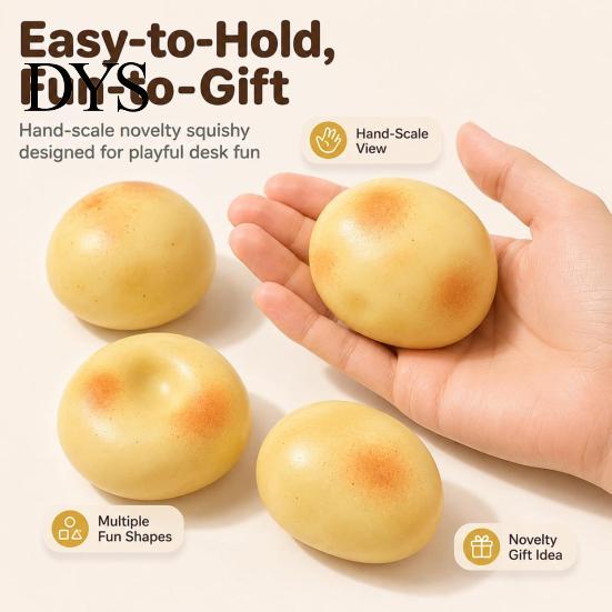 Shapeable Potato Toy Stress Relief Toy, No Rebound Mashed Sensory Squeeze Realistic Moldable Fidget for Relaxation