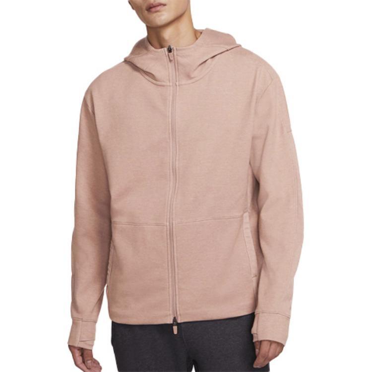 Nike Yoga Cardigan Training Hooded Jacket Khaki Men's CU6261-283