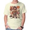 Unisex Crew Neck T-Shirt Sand And Fire Graphic Short Sleeve Casual Tee