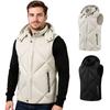 Мужской пуховый жилет с капюшоном, съемный, водонепроницаемый