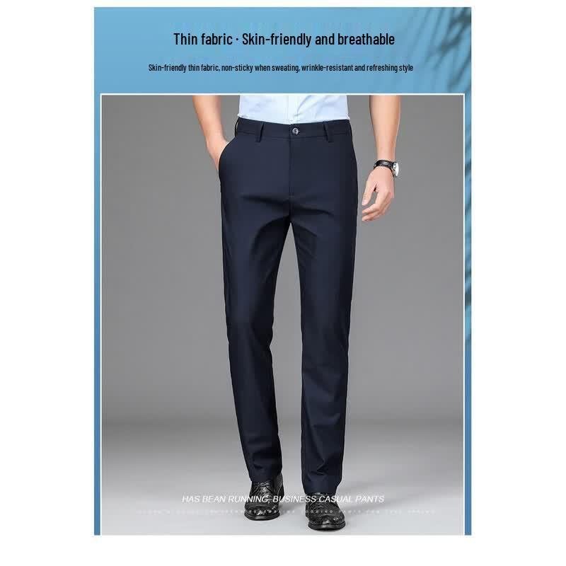 Мужские прямые брюки Yaloo в стиле business casual