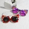 Sunglasses Personalized Diamond Cat Eye Sunglasses Versatile Street Sunglasses Women