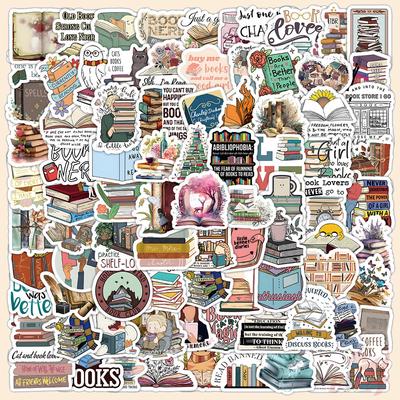 100 шт./компл. забавные художественные наклейки для чтения, модные наклейки «сделай сам»