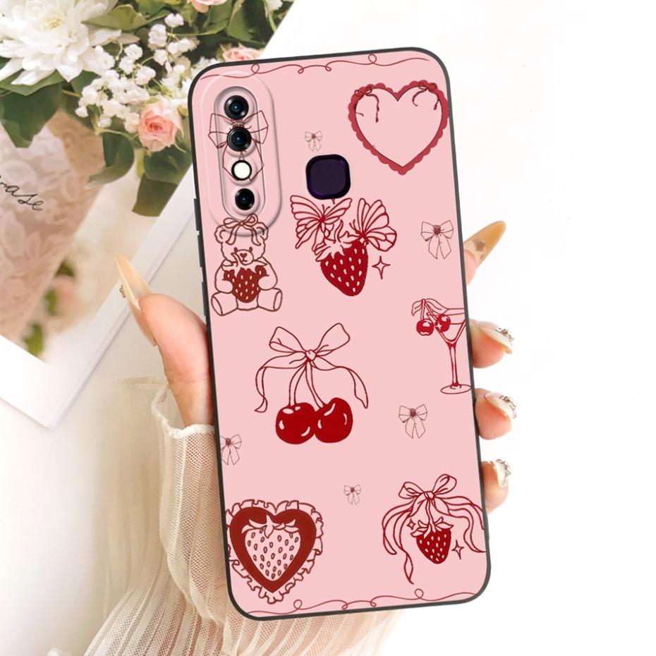 Cute Printed Phone Case For Infinix Hot 8 8Lite X650 X650C Soft Silicone Shockproof Cases For Infinix Hot 8 Lite Hot8 Bumpers